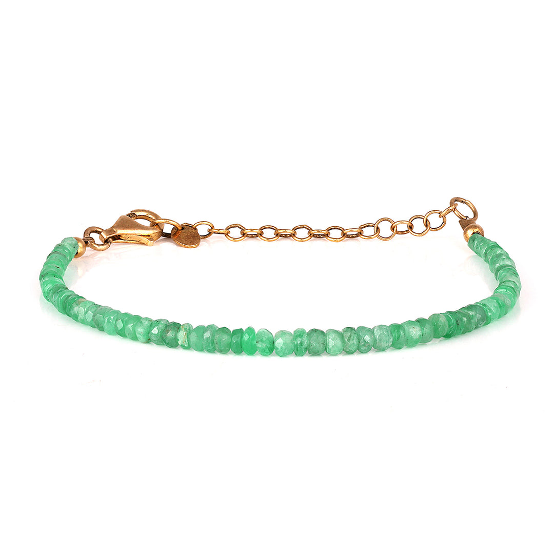 Emerald Sterling Silver Bracelet