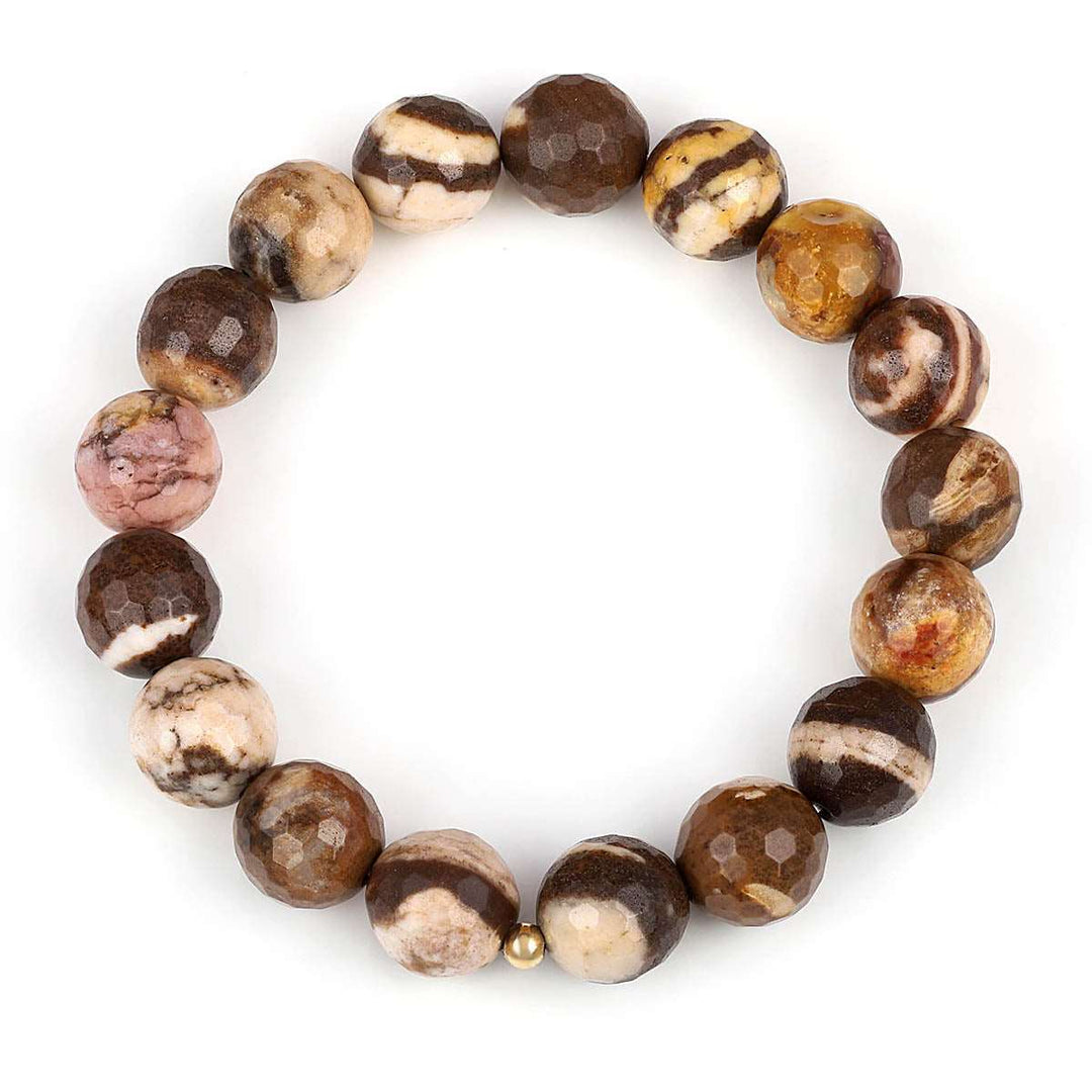 Australian Zebra Jasper Stretch Bracelet