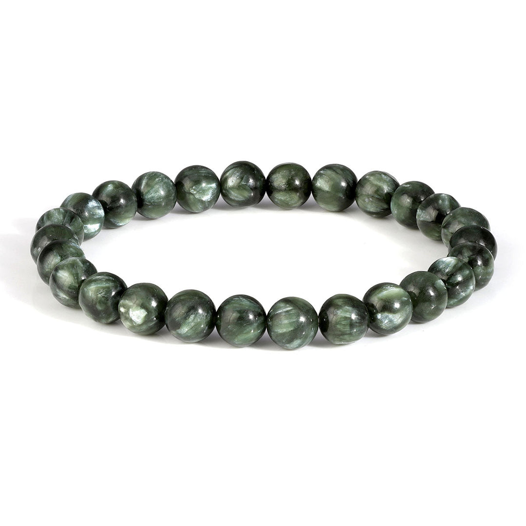 Seraphinite Beads Stretch Bracelet