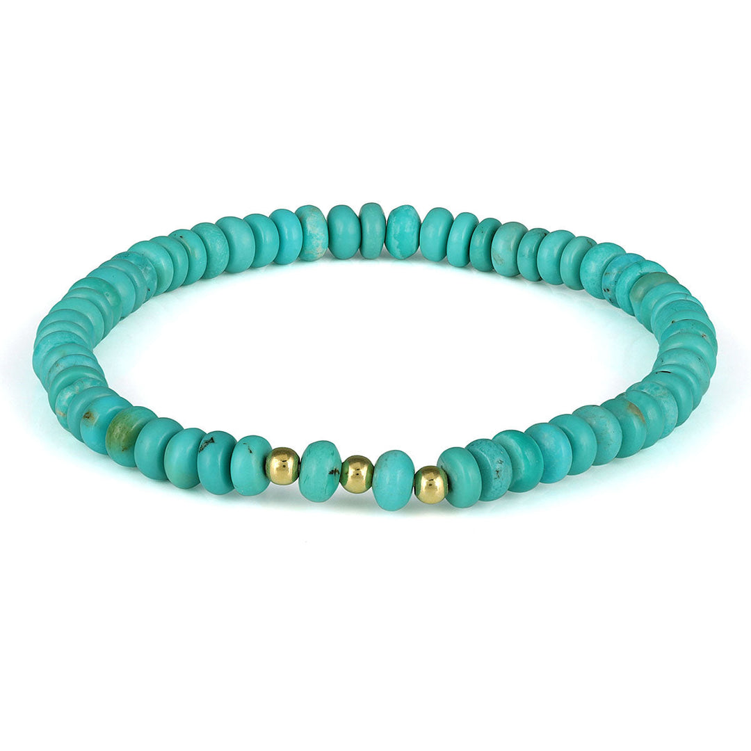 Turquoise Beads Stretch Bracelet