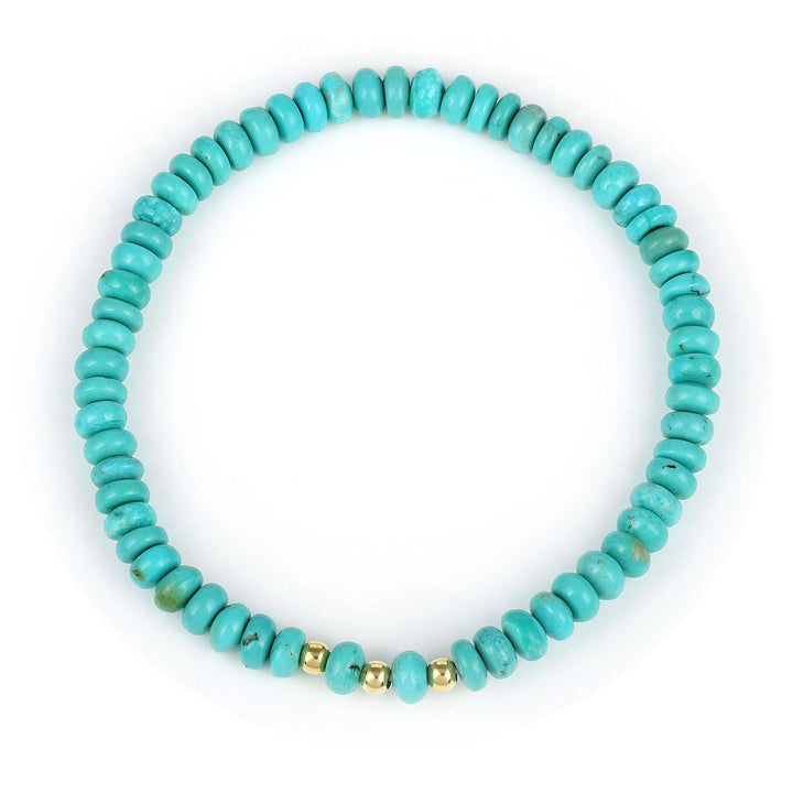 Turquoise Beads Stretch Bracelet
