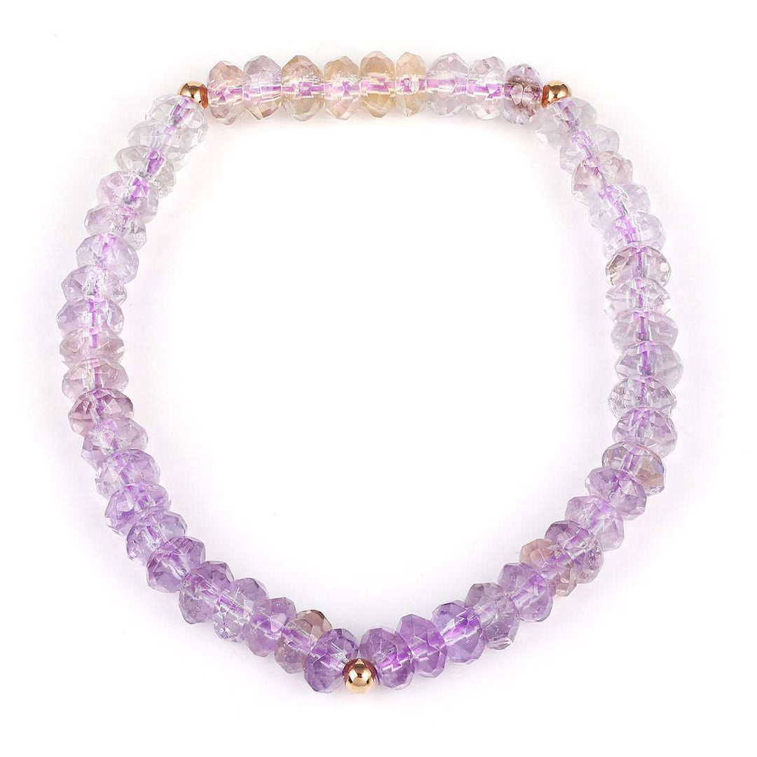 Ametrine Beads Stretch Bracelet