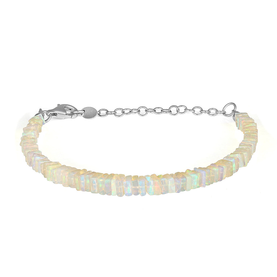 Ethiopian Opal Chips Silver Bracelet