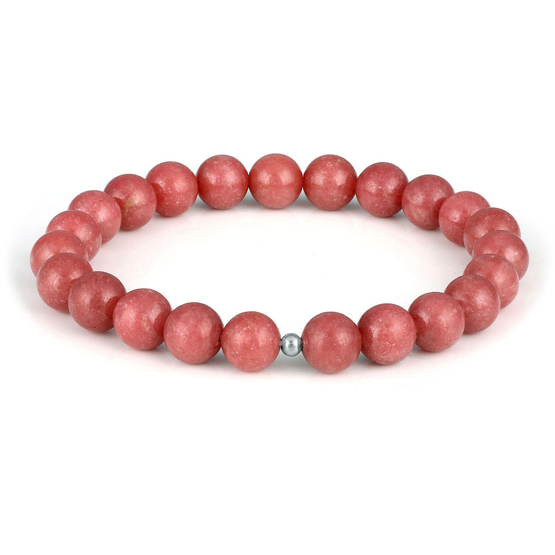 Thulite Beads Stretch Bracelet