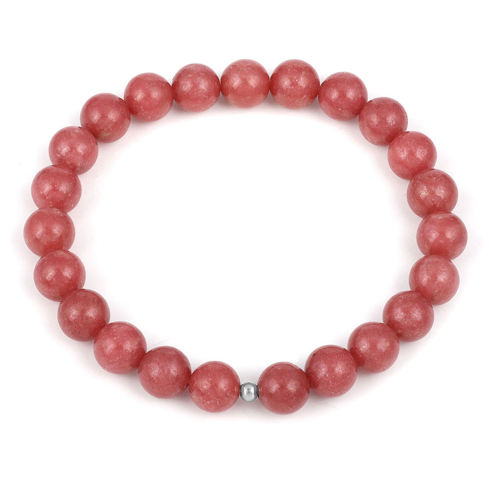 Thulite Beads Unisex Stretch Bracelet