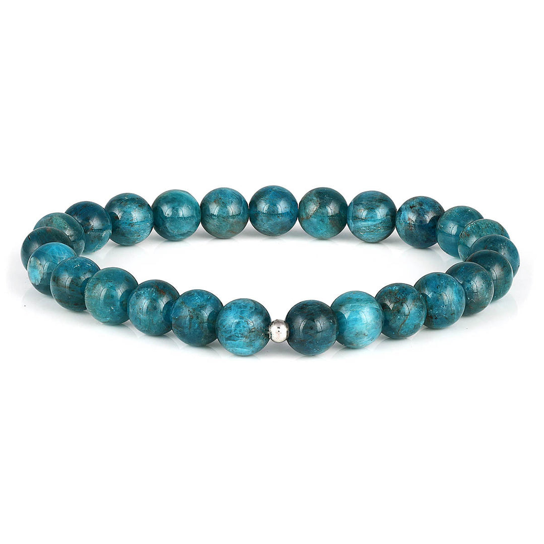 Neon Apatite Beads Stretch Bracelet