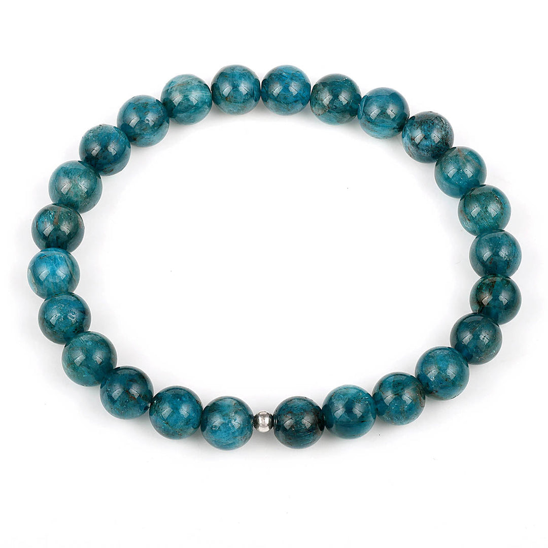 Neon Apatite Beads Stretch Bracelet