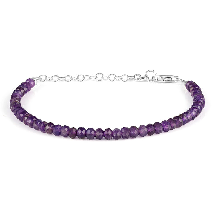 Sterling Silver Amethyst Bracelet