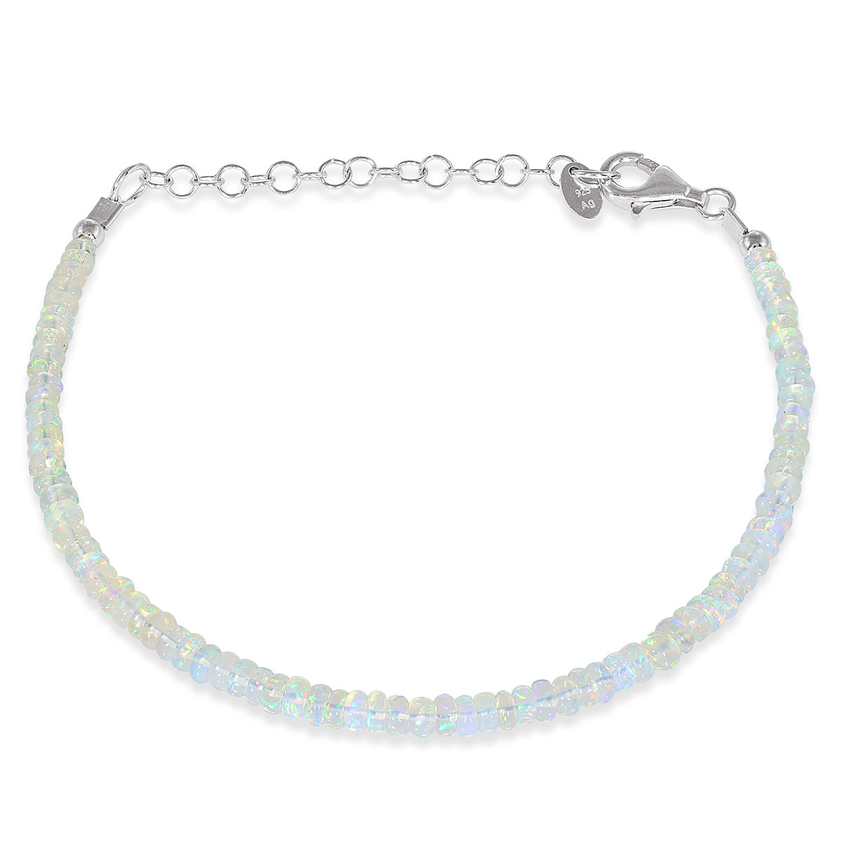 Sterling Silver Ethiopian Opal Bracelet