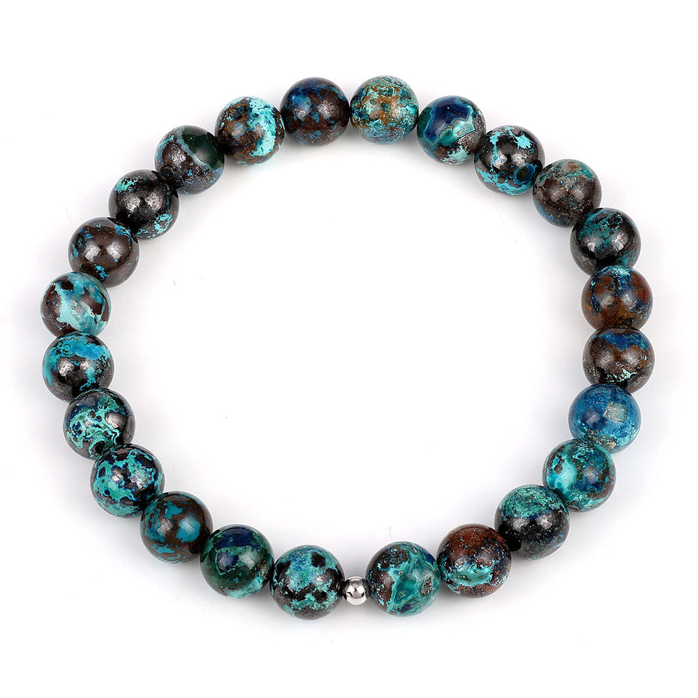 Chrysocolla Beads Stretch Bracelet