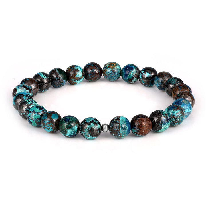 Chrysocolla Beads Stretch Bracelet