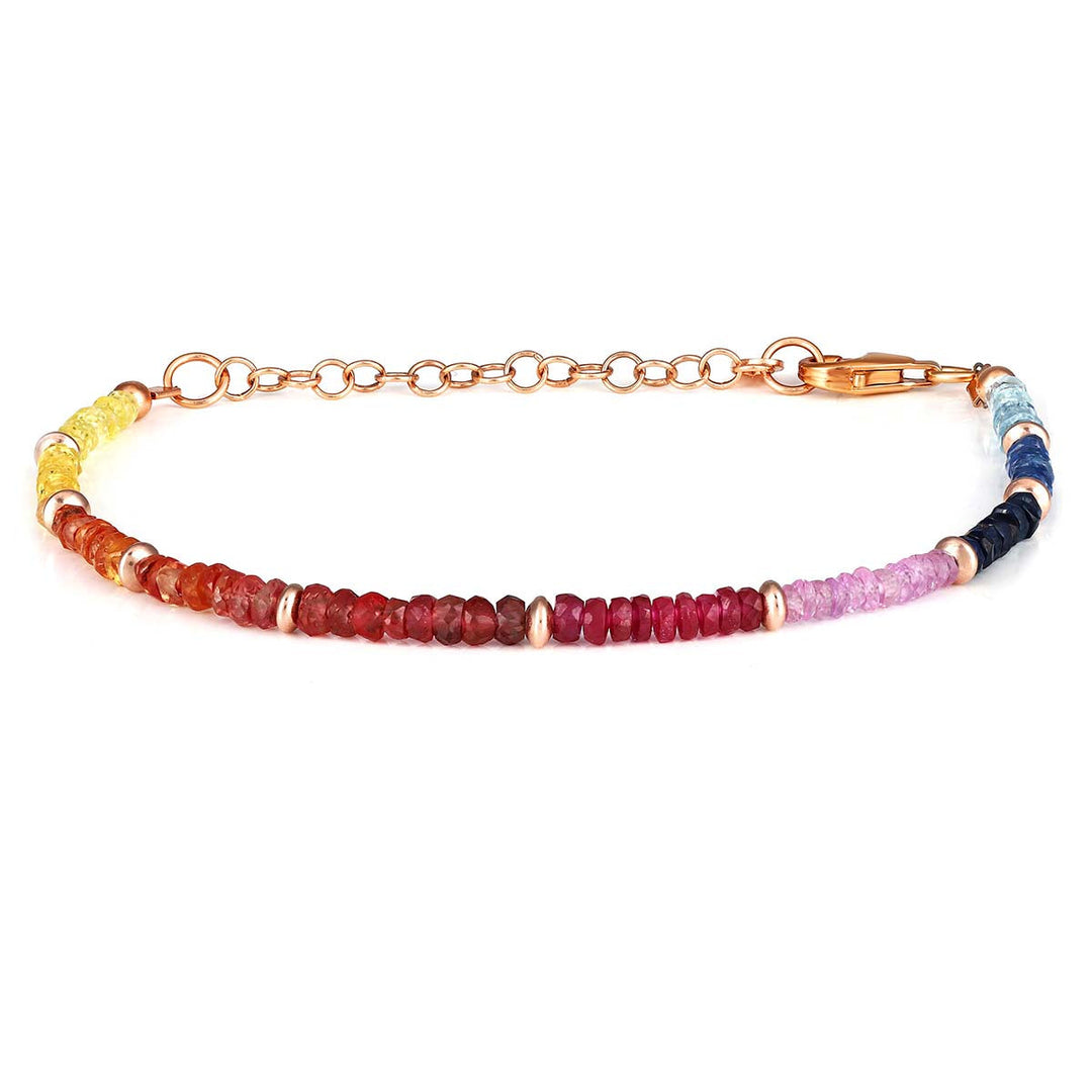 Multi Gemstone Silver Bracelet