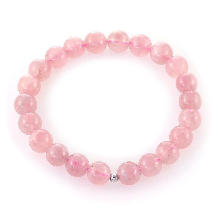 Rose Quartz Beads Stretch Bracelet