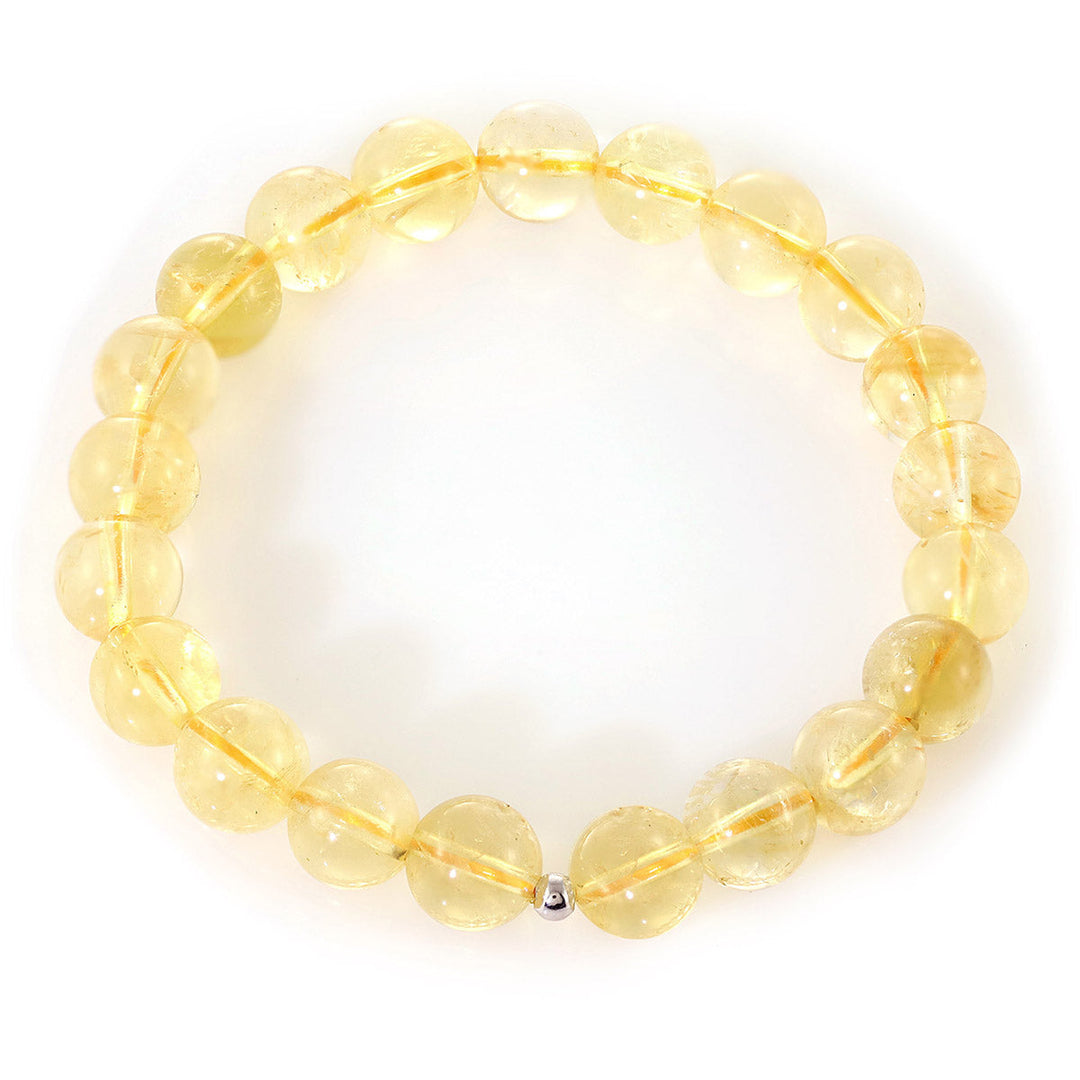 Citrine Beads Stretch Bracelet