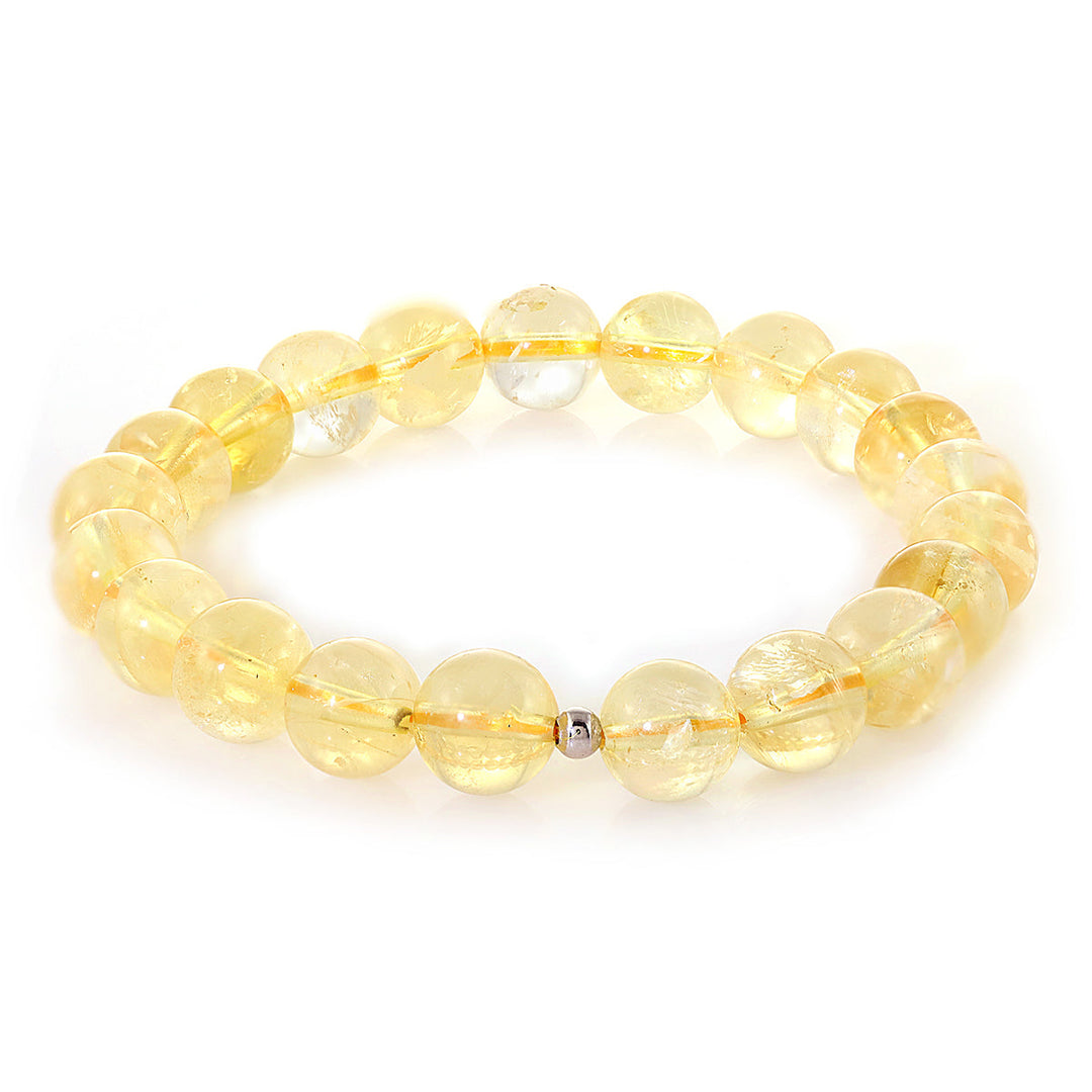 Citrine Beads Stretch Bracelet