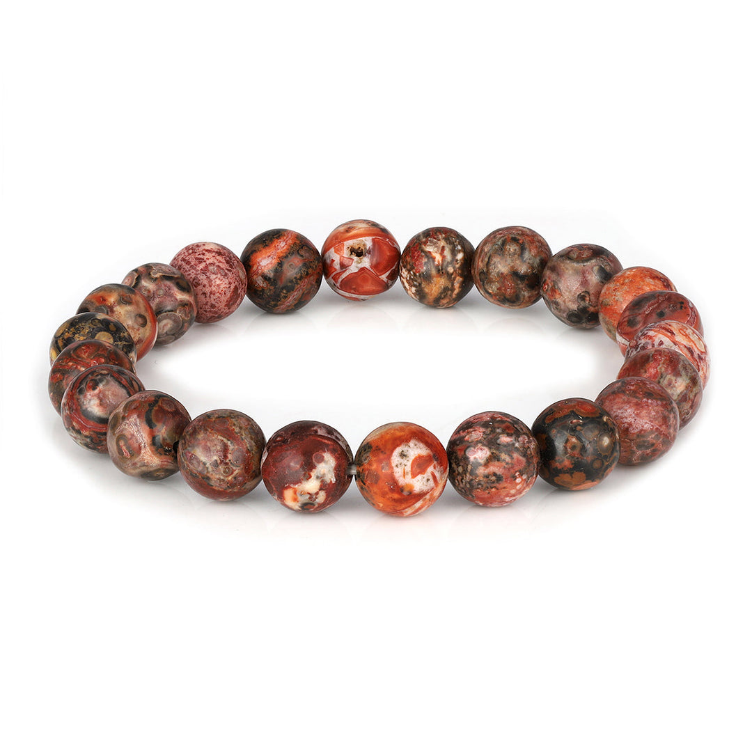 Leopard Jasper Beads Stretch Bracelet