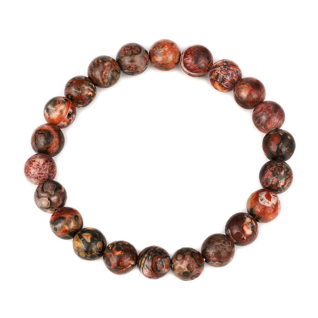 Leopard Jasper Beads Stretch Bracelet