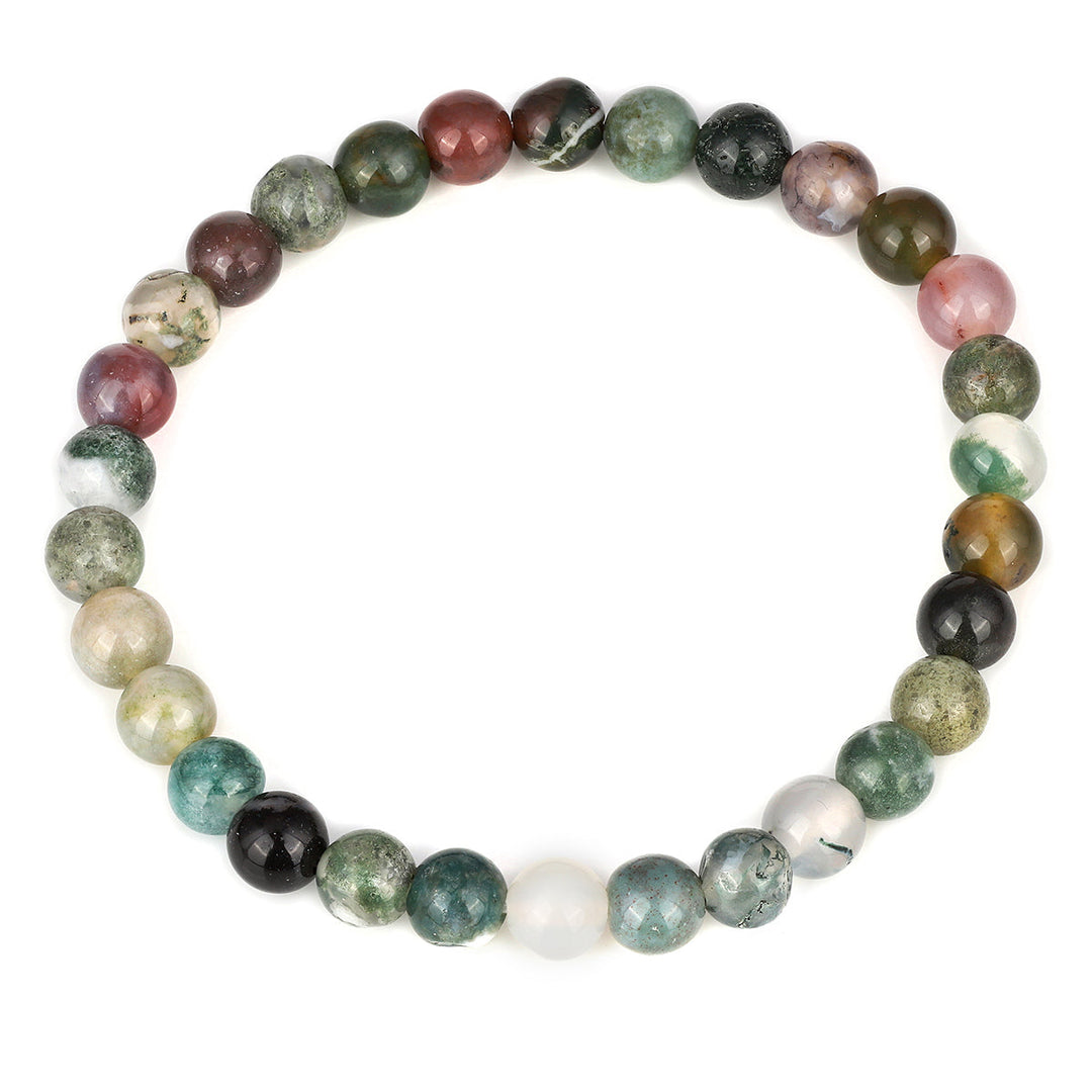 Indian Agate Stretch Bracelet