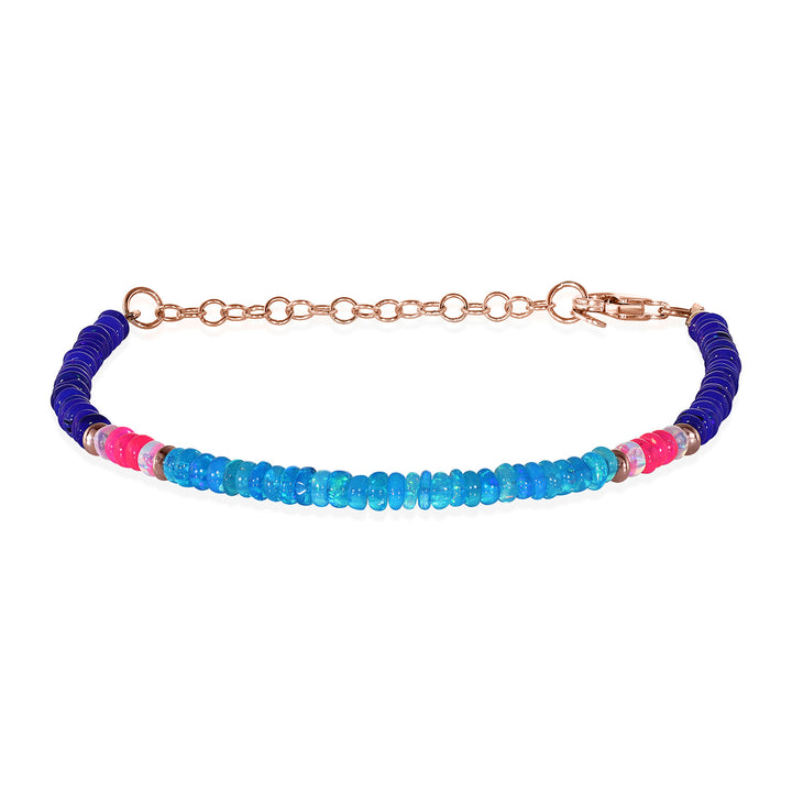Multicolor Ethiopian Opal Beads Bracelet