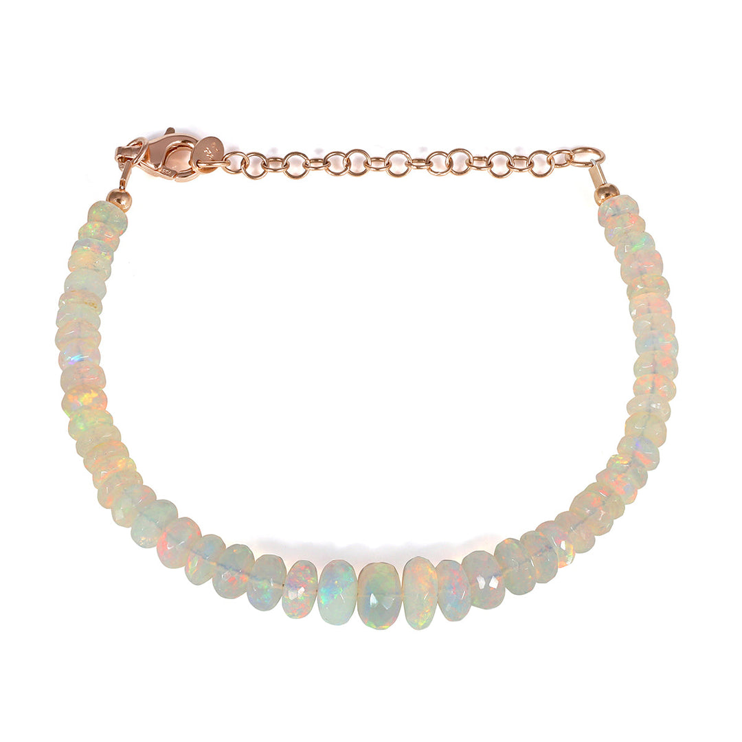 Ethiopian Opal Silver Bracelet