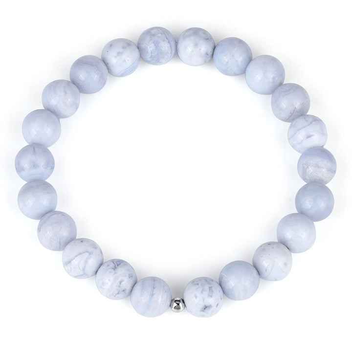 Blue Lace Agate Stretch Bracelet