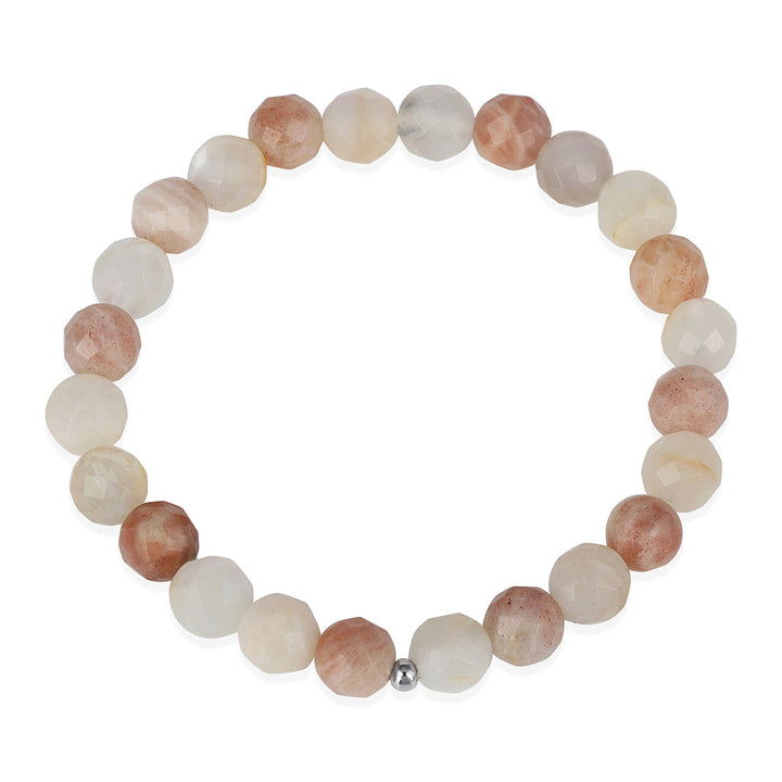 Multicolor Moonstone Stretch Bracelet