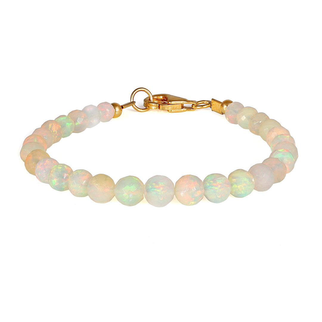 Sterling Silver Ethiopian Opal Bracelet