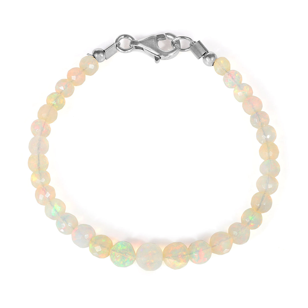 Sterling Silver Ethiopian Opal Bracelet