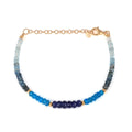 Sapphire, Apatite and Santa Maria Aquamarine Bracelet
