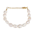 Sterling Silver Cultured Pearl Beads Bracelet