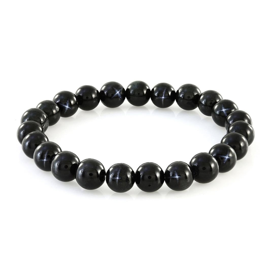 Black Star Diopside Stretch Bracelet