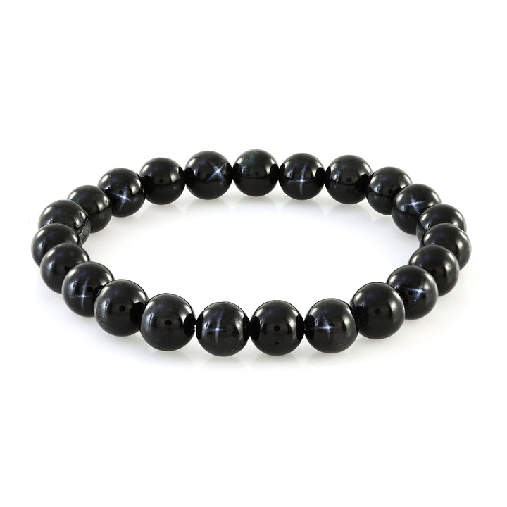 Black Star Diopside Stretch Bracelet