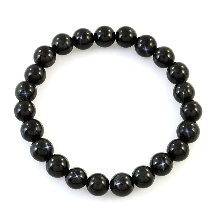 Black Star Diopside Stretch Bracelet