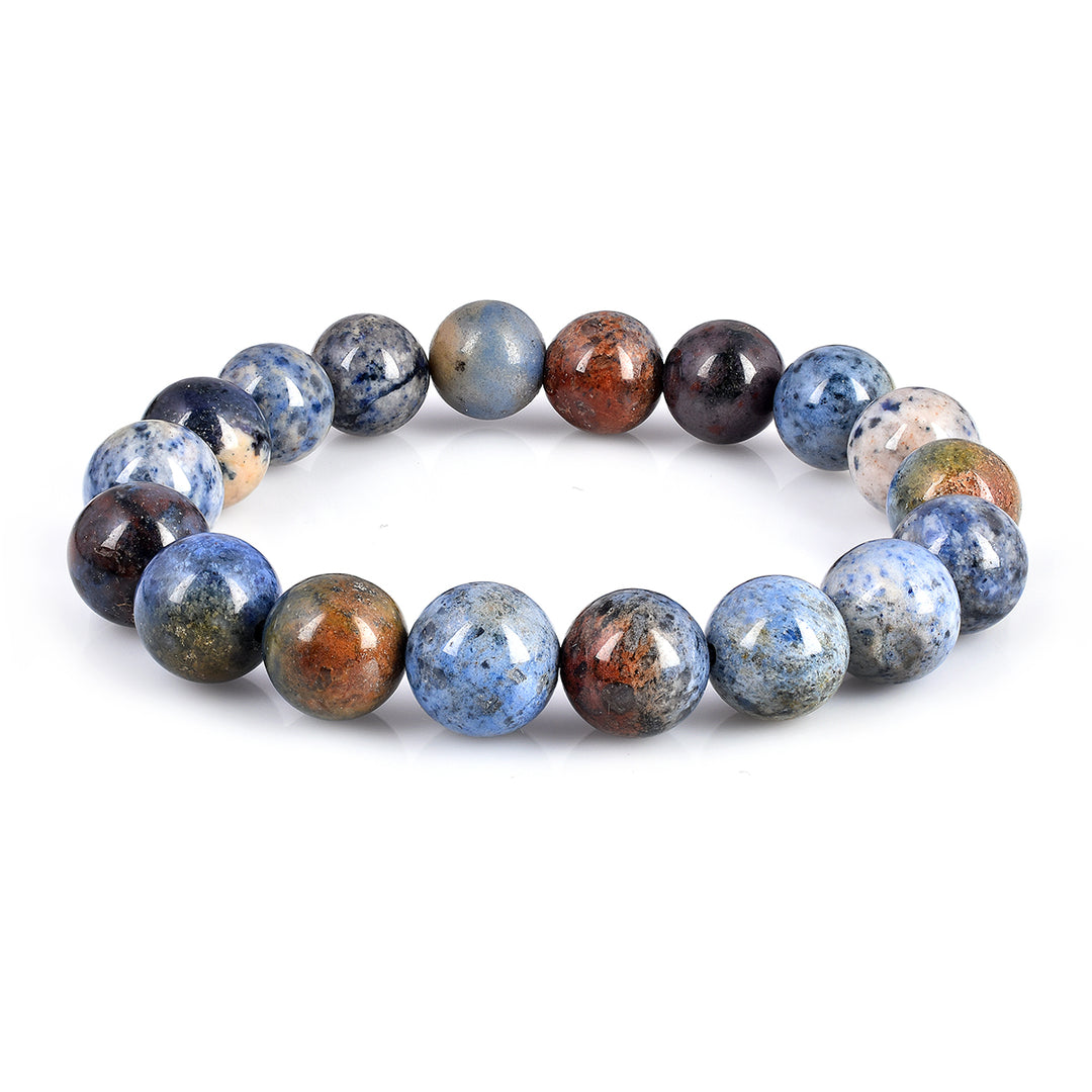 Dumortierite Sunset Beads Stretch Bracelet