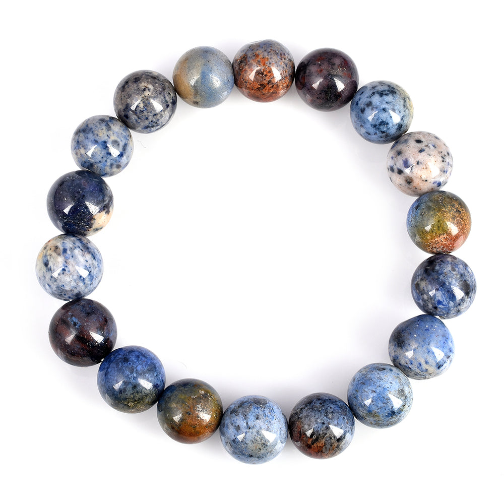 Dumortierite Sunset Beads Stretch Bracelet