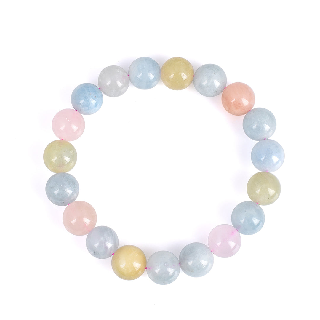 Multi Beryl Beads Stretch Bracelet