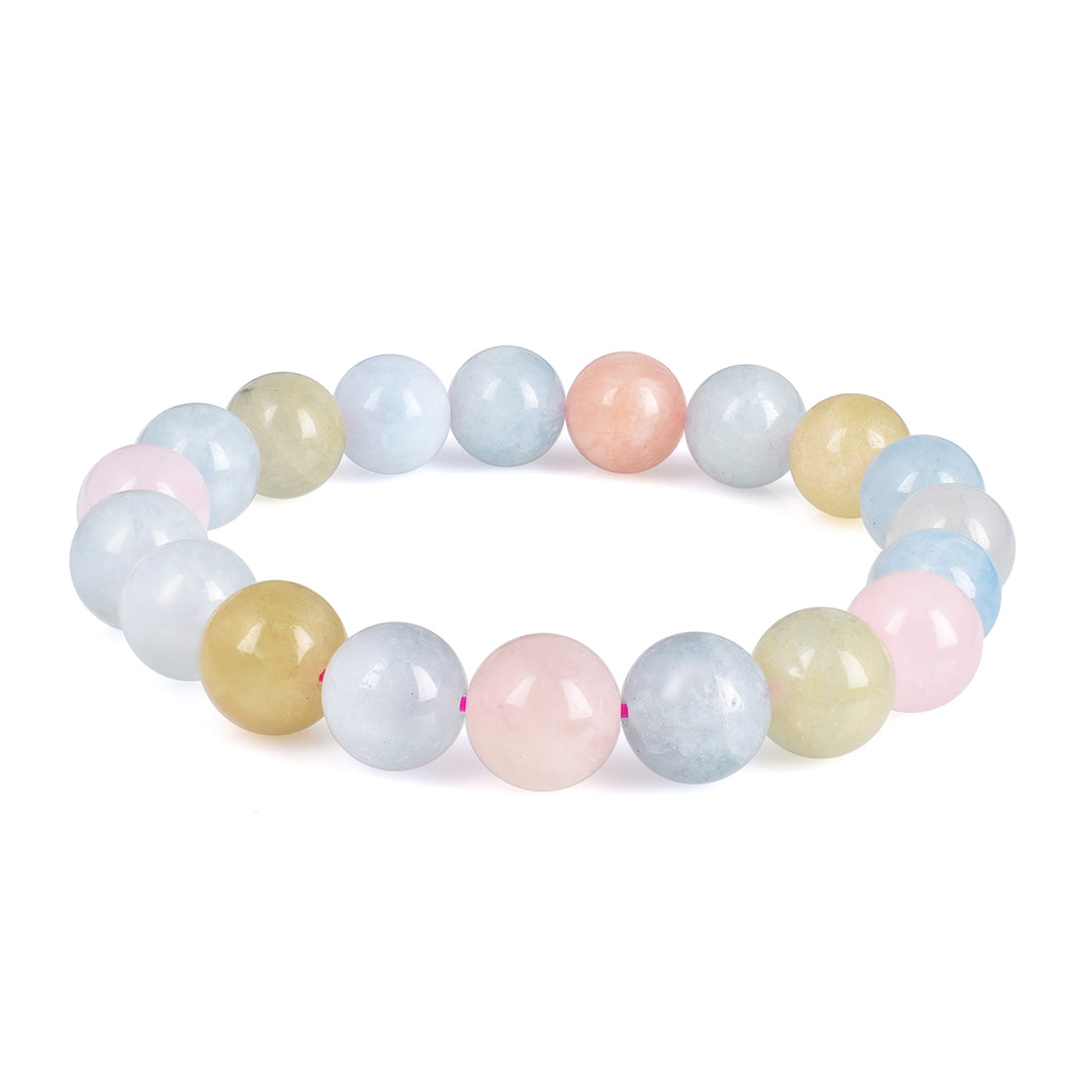 Multi Beryl Beads Stretch Bracelet