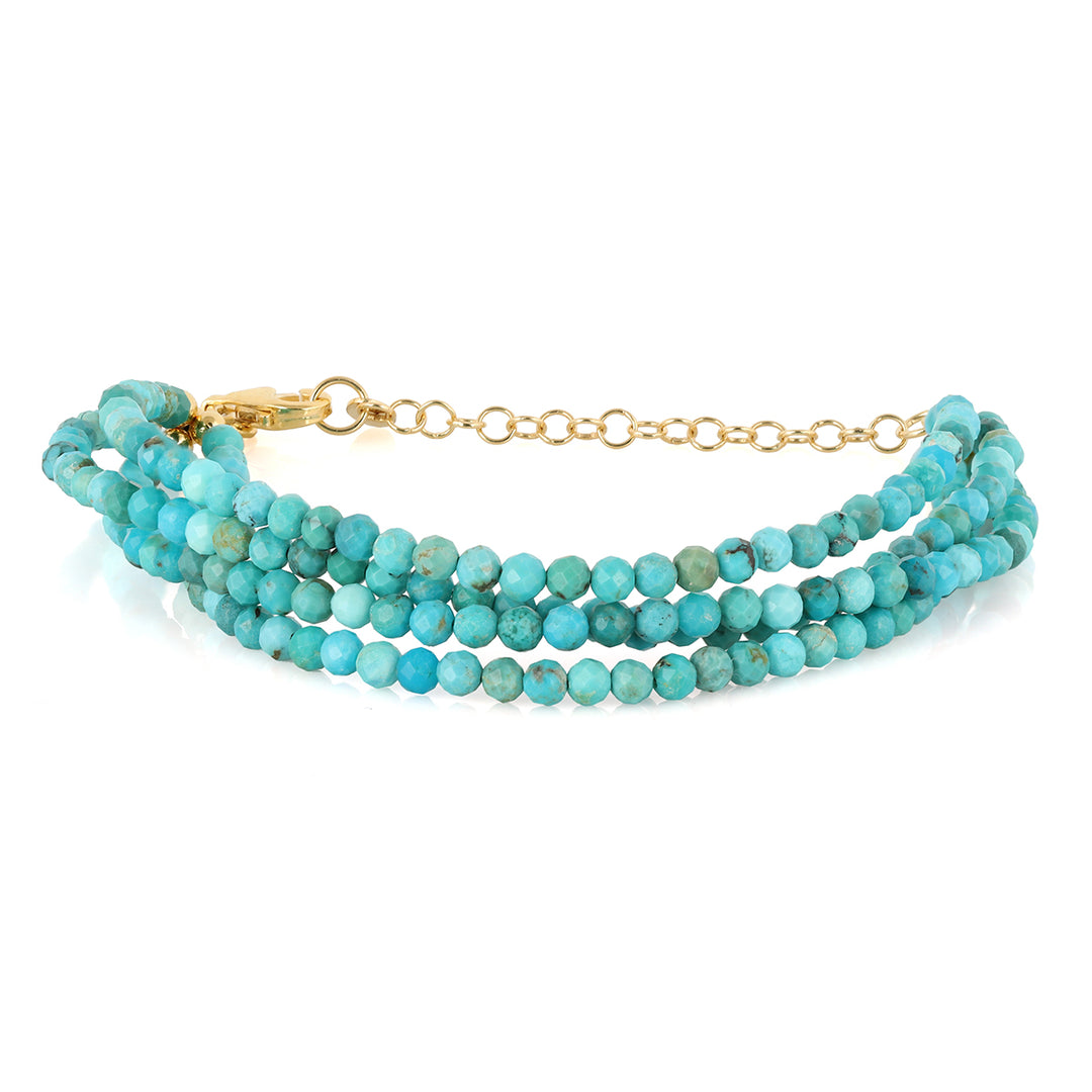 Turquoise Layered Silver Bracelet