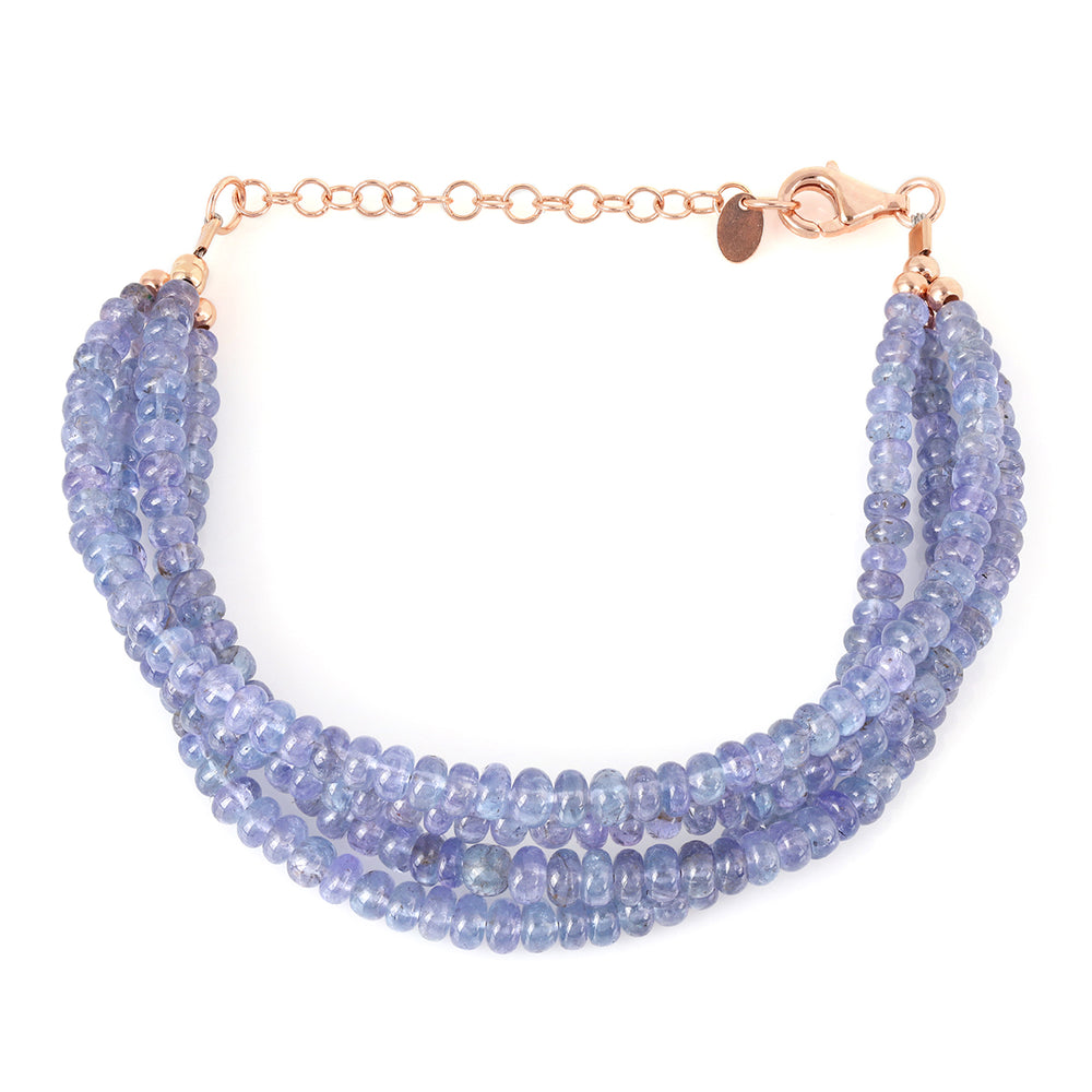 Tanzanite Layered Silver Bracelet