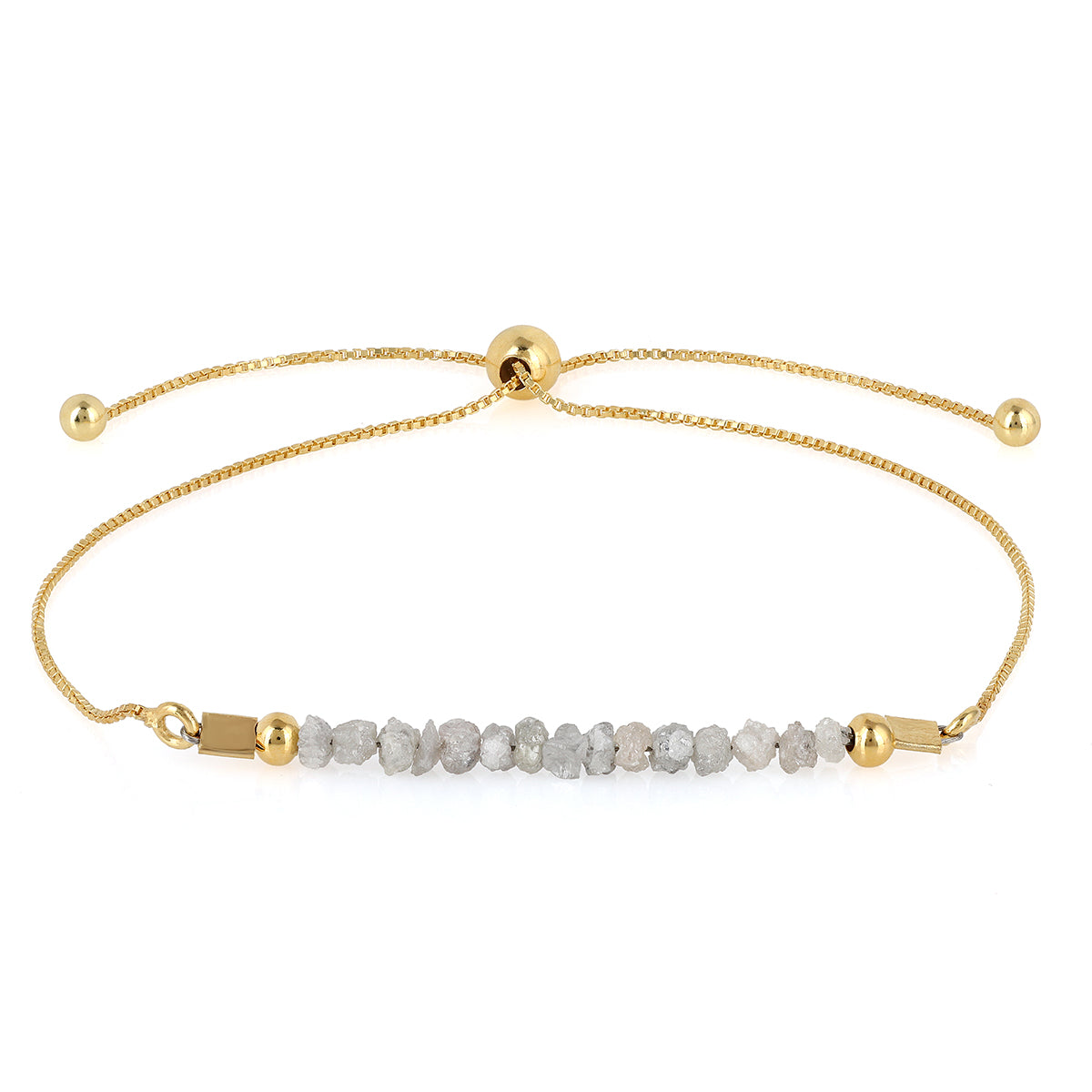 Chain Link Hope Bolo Bracelet in Worn Gold. - Focal 1.75