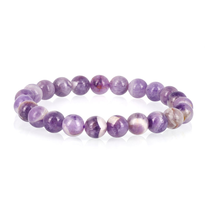 Chevron Amethyst Stretch Bracelet