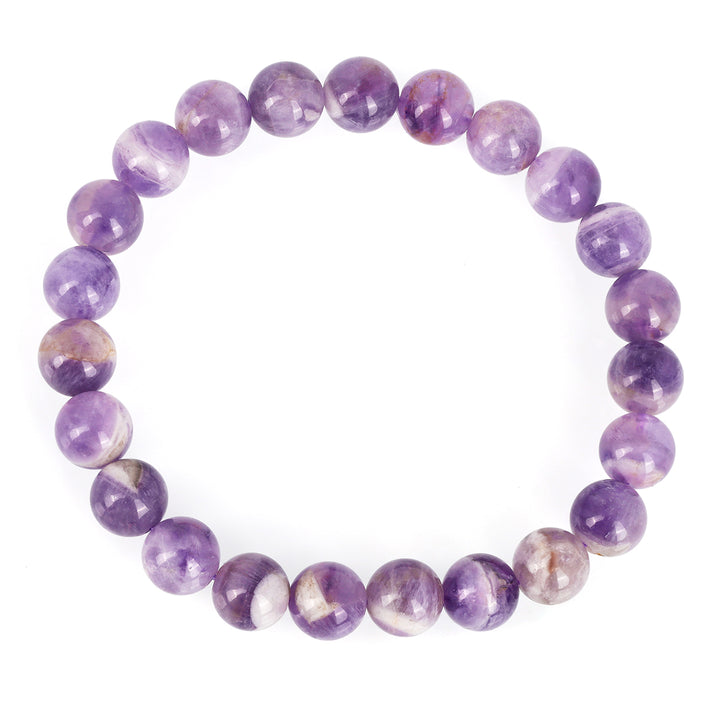 Chevron Amethyst Stretch Bracelet