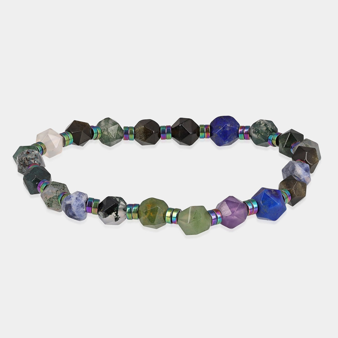 Multi Gemstone Stretch Bracelet