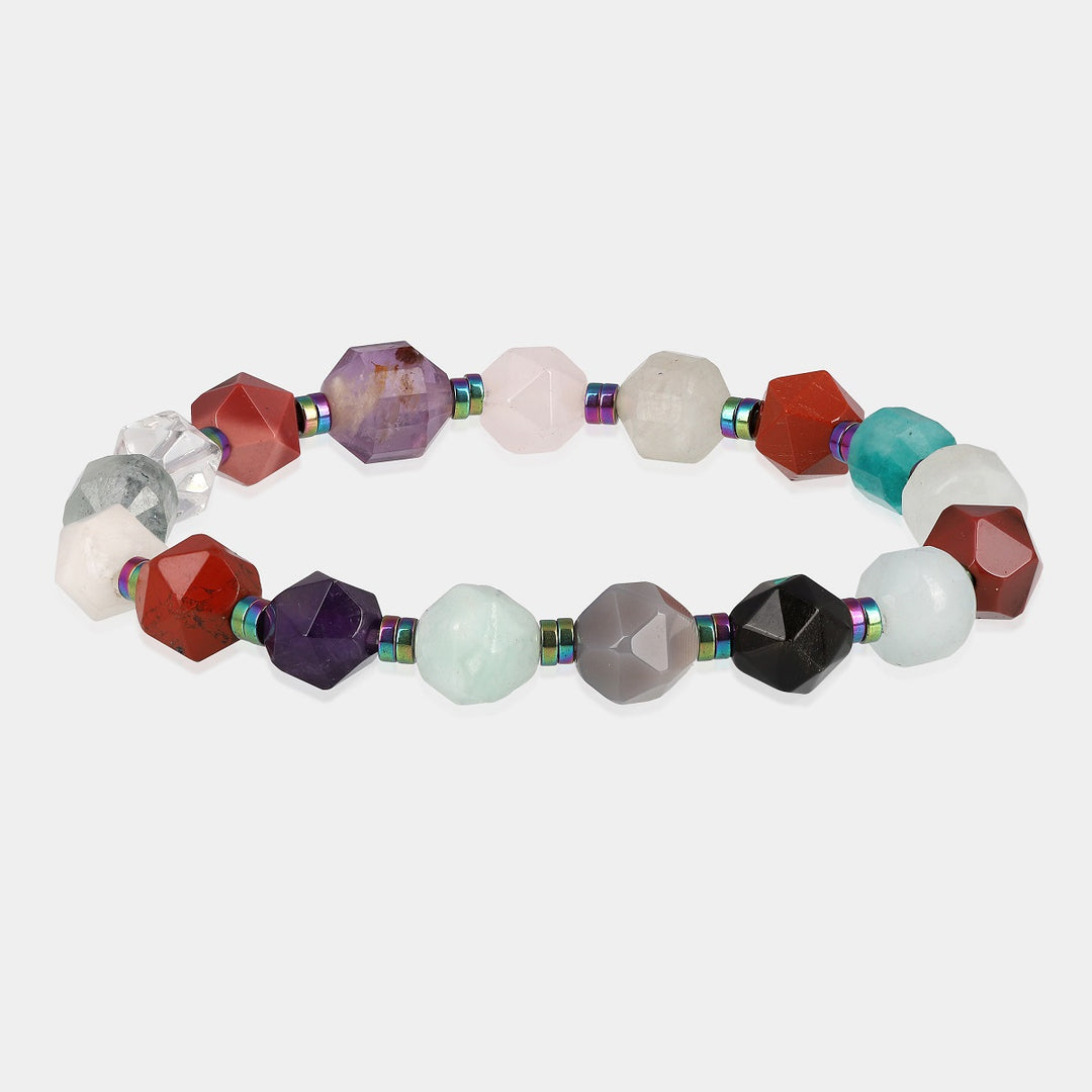 Multi Gemstone Stretch Bracelet