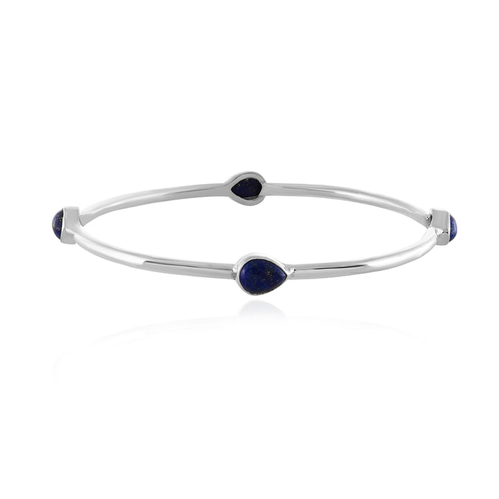 Lapis Lazuli Sterling Silver Bangles