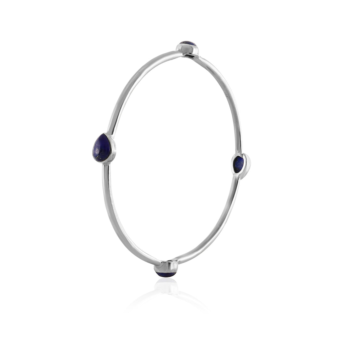 Lapis Lazuli Sterling Silver Bangles