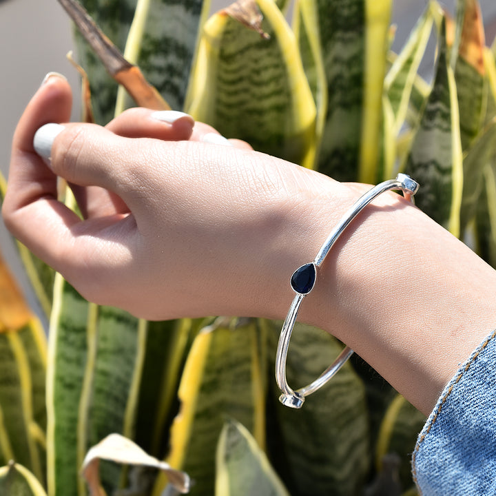 Lapis Lazuli Sterling Silver Bangles