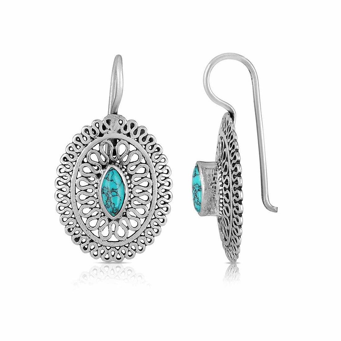 Turquoise Marquise Dangle Earrings