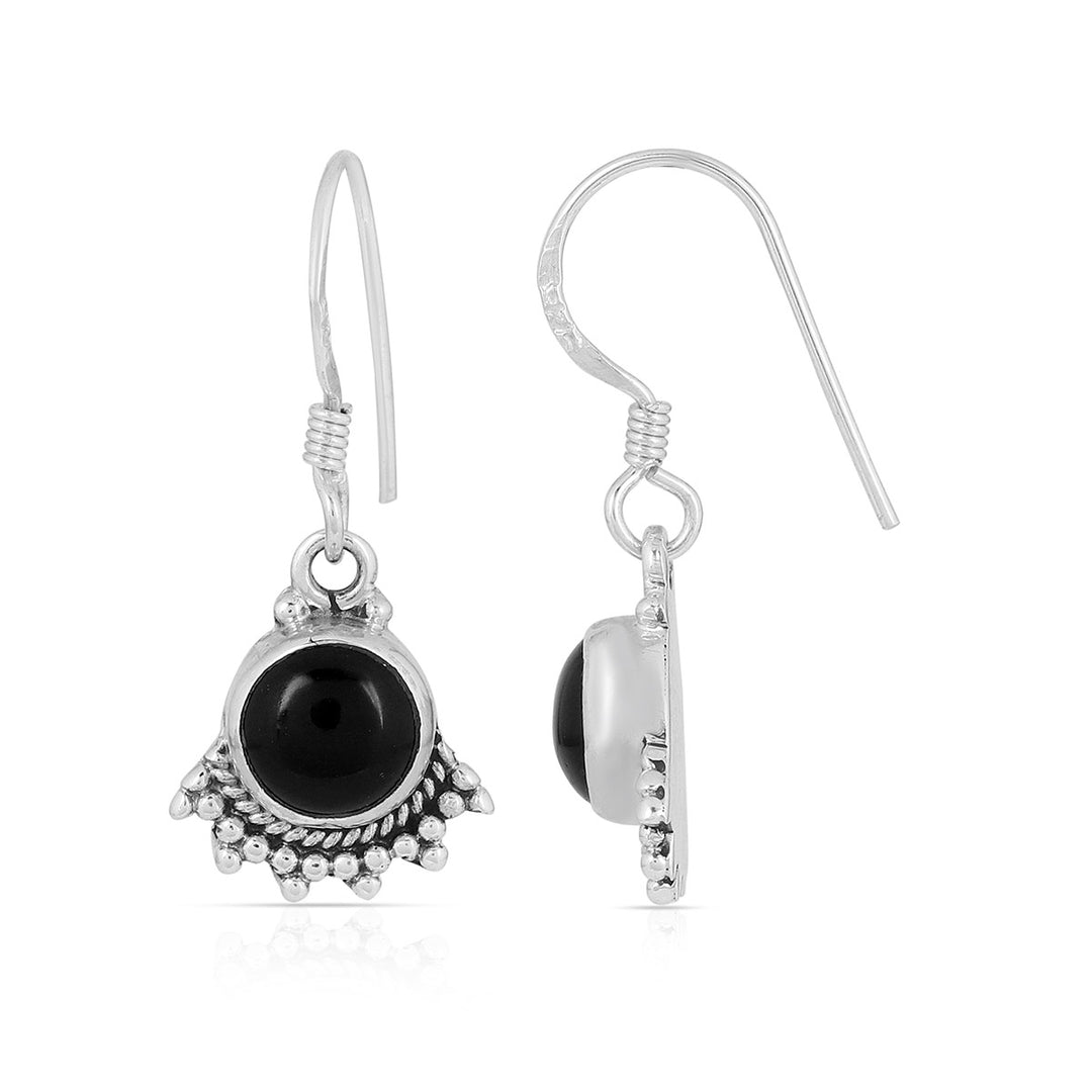 Black Onyx Handmade Dangle Earrings