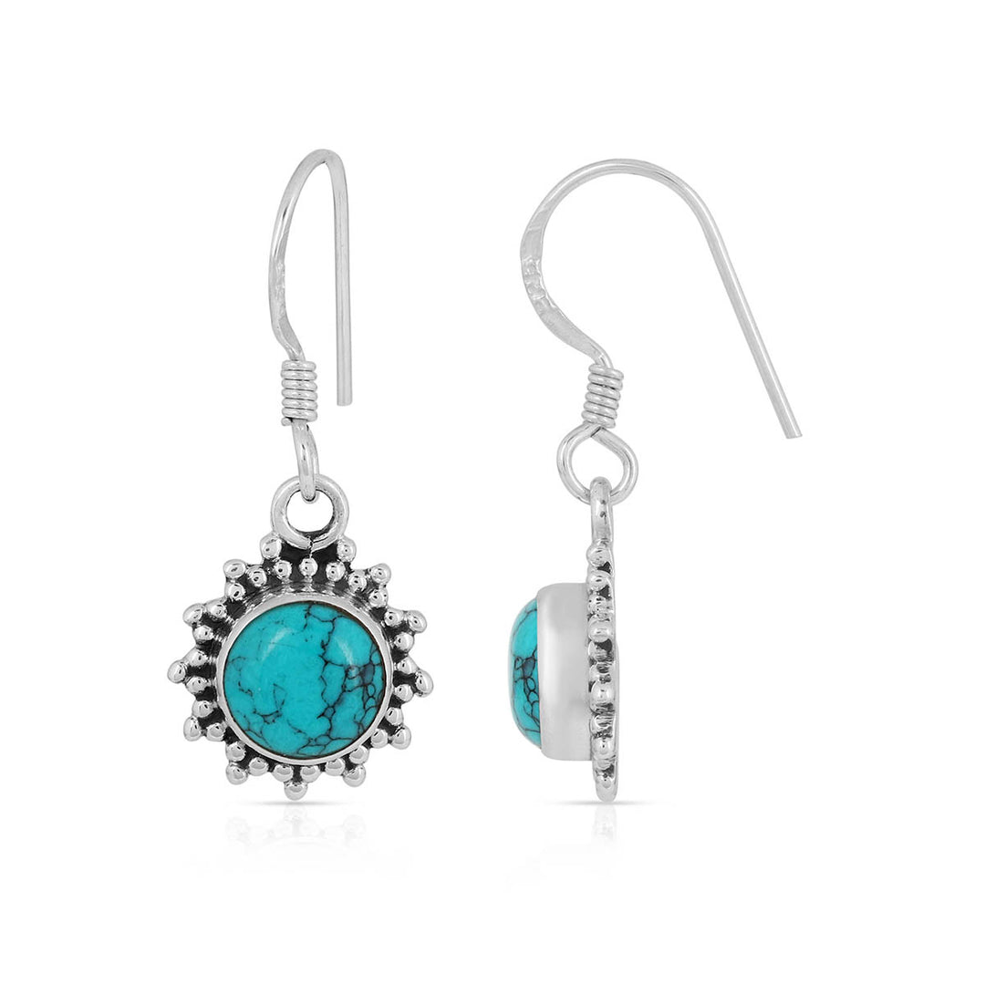 Turquoise Vintage Silver Earrings